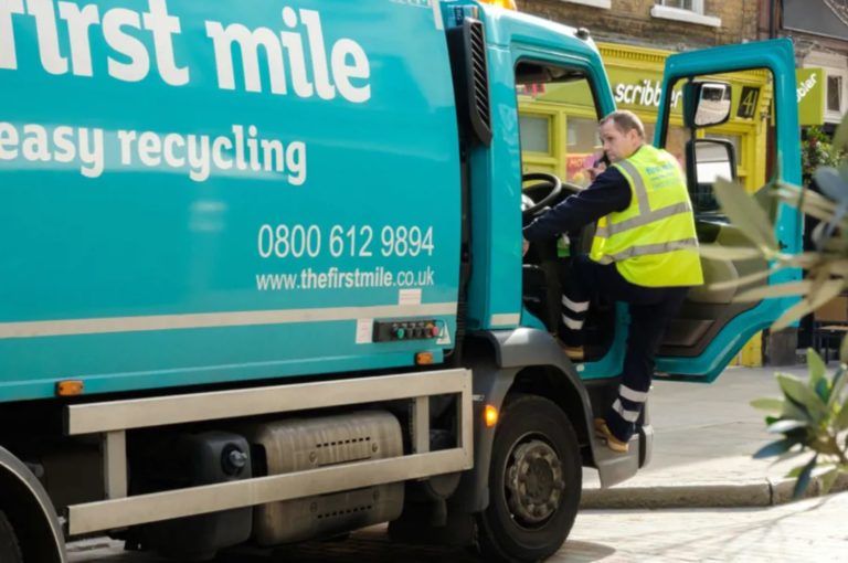 First Mile recycling truck