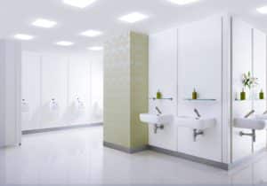 Industrial washroom cleaning services